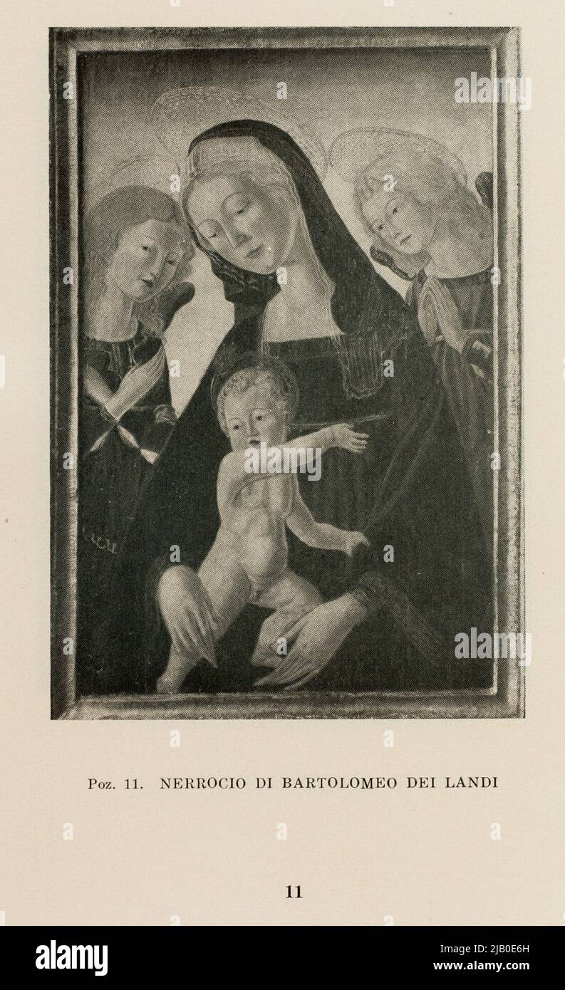 Madonna col Bambino e due angeli Neroccio di Bartolomeo dei Landi (1447 1500) Foto Stock