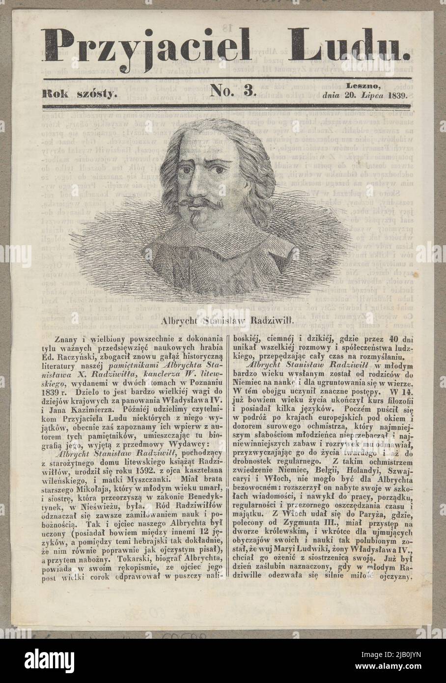 Albrycht Stanisław Radziwiłł (1593 Ołyka 1656 Gdańsk) del Coat Trumpeas dell'ARSS Gran Cancelliere lituano, Cancellieri lituani dal 1619, Diario e scrittore religioso Albrycht Stanisław Radziwiłł sconosciuto Foto Stock