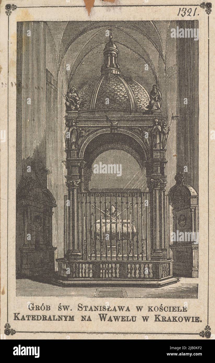 La tomba di San Stanisław nella Chiesa Cattedrale di Wawel a Cracovia Sconosciuto, Trevano, Giovanni (non post 1641 1645) Foto Stock