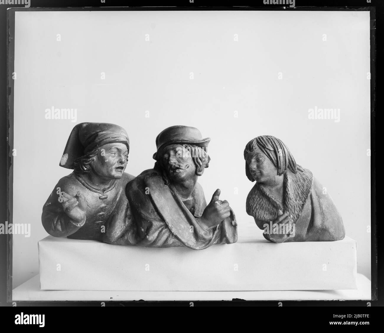 Kraków chiesa di San Floriano sculture dal cerchio di WIT Stwosz, dall'altare di San Giovanni Evangelista (d.. Insieme all'altare, nella Chiesa di Santa Maria). Sconosciuto Foto Stock