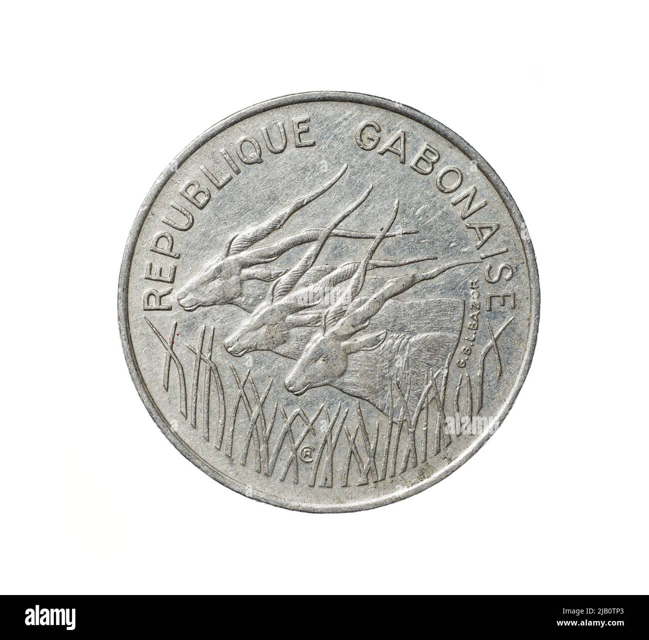 Gabon (Republika), 100 franchi, Foto Stock