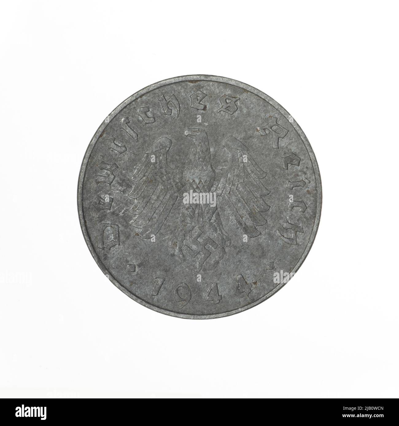 Germania, terzo Reich tedesco (1933 1945), 10 pfennigs, Berlino; 1944 Mennica Berlin, Schweitzer, Hans Herbert (1901 1980), Vogt, otto Foto Stock