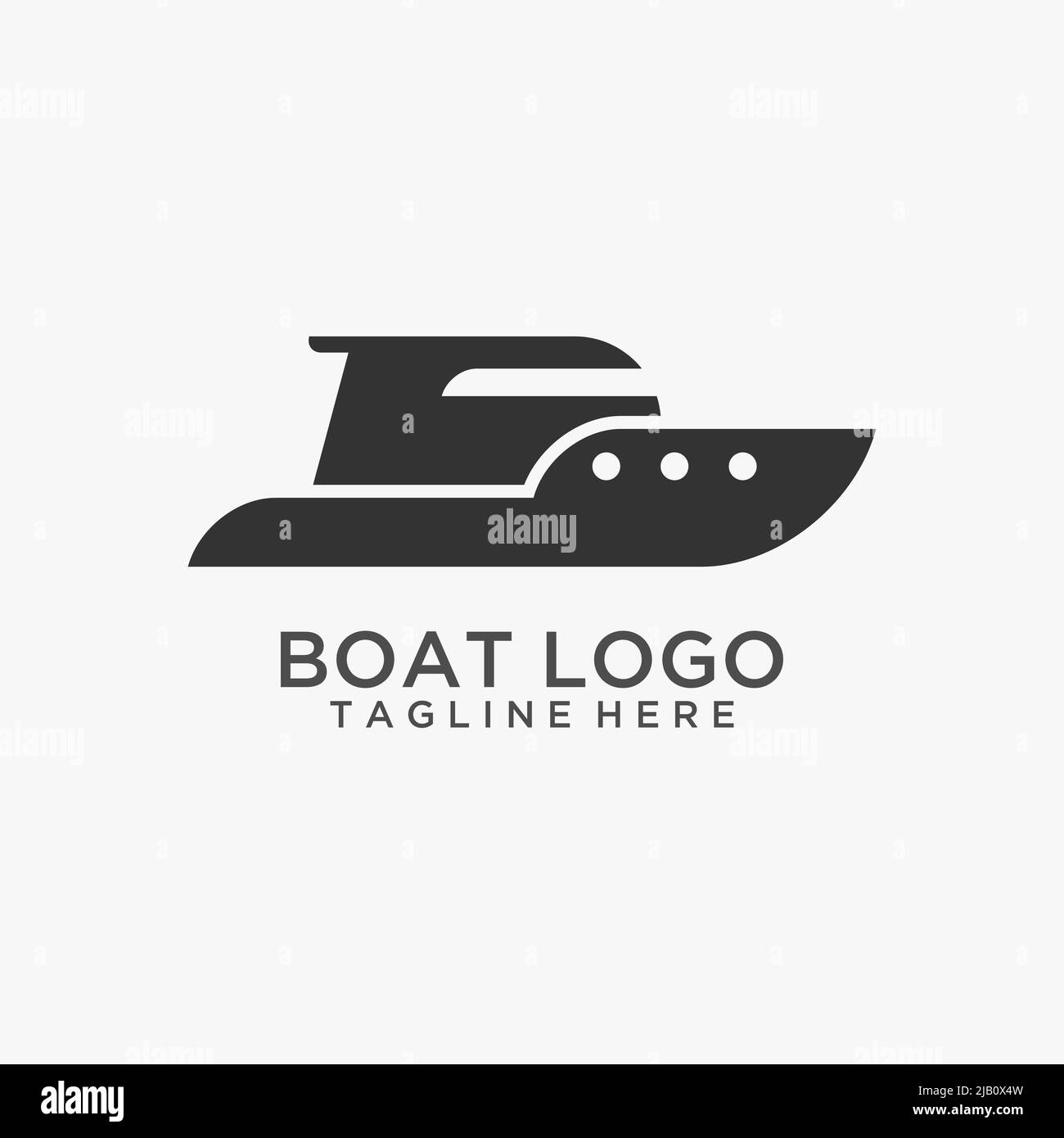 Logo Fast Boat Illustrazione Vettoriale