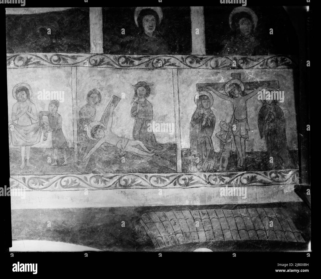 Czchów Chiesa della Natività della Beata Vergine Maria Scene policrome della Passione ignote Foto Stock