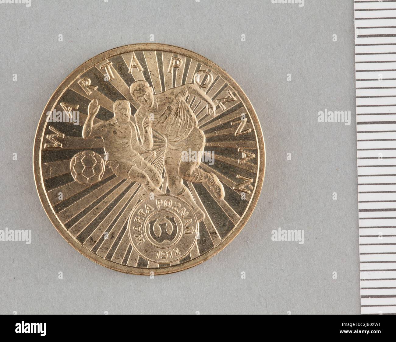 Repubblica Polacca, 2 zlotys, club calcistici polacchi Warta Poznań; 2013 Mennica Polska S.A., TYC Karp Ska, E., Wałrzak, Urszula Foto Stock
