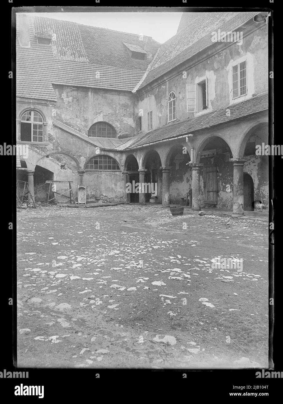 Kraków Monastero dei Canoni regolari Lateranesi presso la Chiesa del Corpus Domini, Viridarz orientale sconosciuto Foto Stock