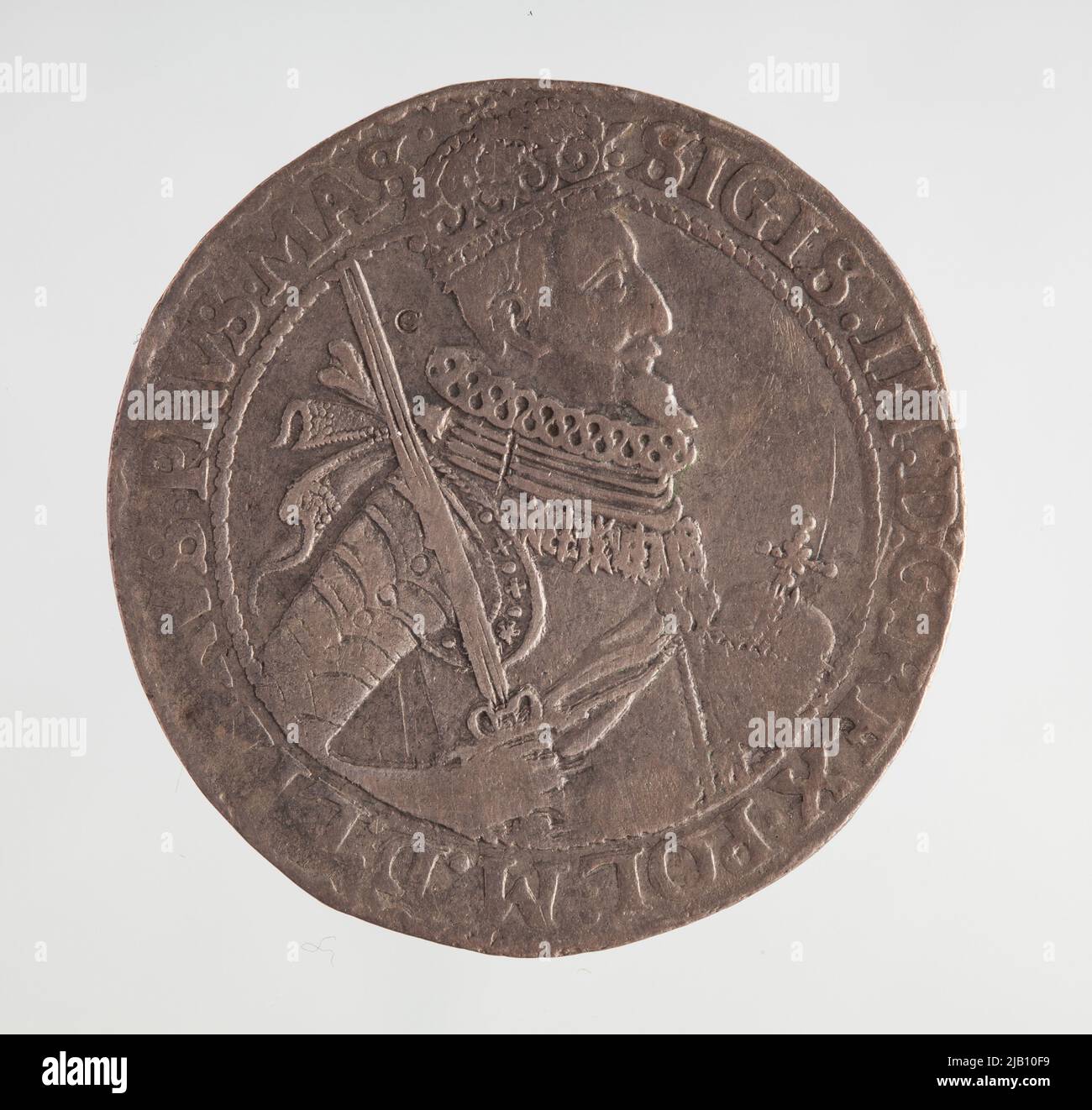 Zygmunt III Waza (1587–1632), matrice di metà corona, Bydgoszcz; 1620 Mint di Bydgoszcz, Zygmunt III Waza Foto Stock