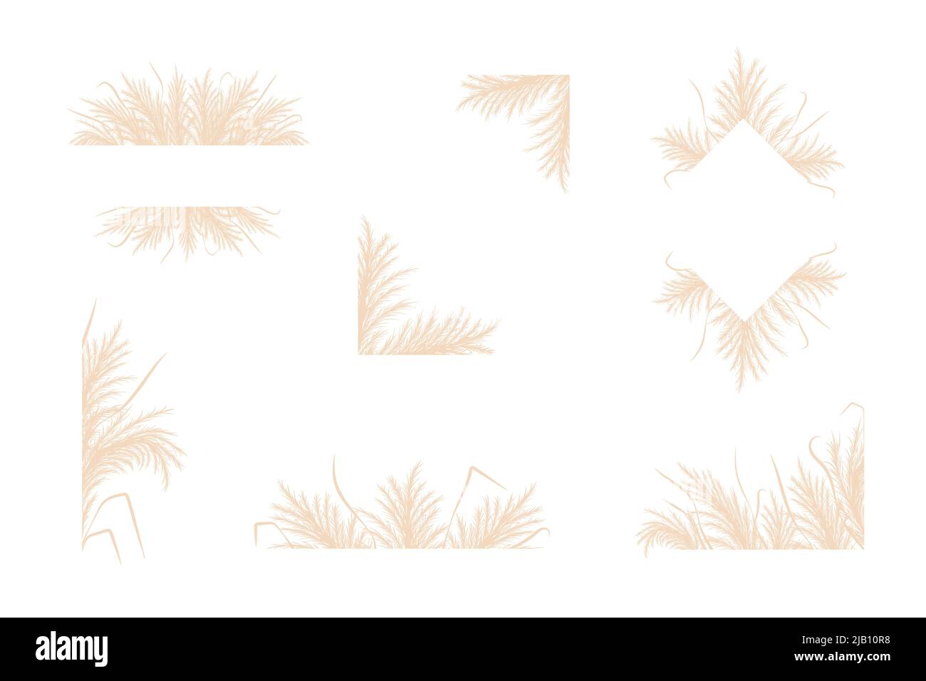 Quadro Erba Pampas Beige – Pannello Decorativo Moderno Senza Cornice, Stampa Lato, Per Soggiorno E Camera