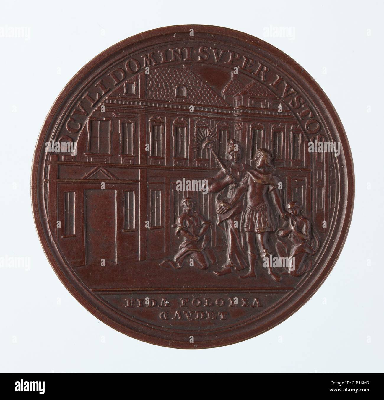 Una medaglia commemorativa del salvataggio di Stanisław August Poniatowski dopo il rapimento da parte dei confederati Bar nel 1771 Oexlein, Johann Leonhard (1715 1787) Foto Stock