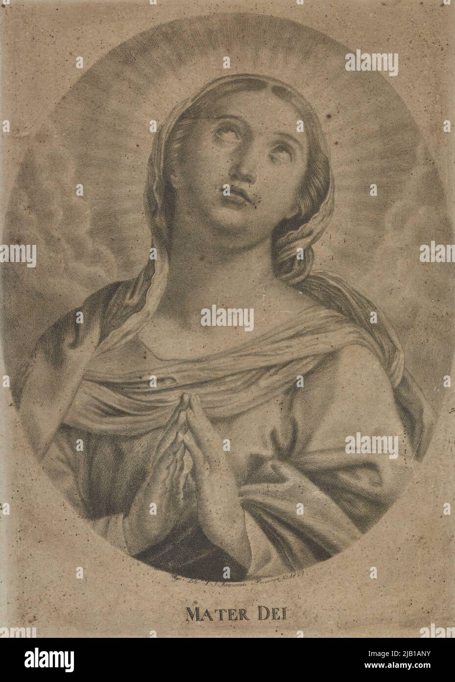 Mater dei Madre di Dio Morozowski, A.J. (FL. 1829) Foto Stock