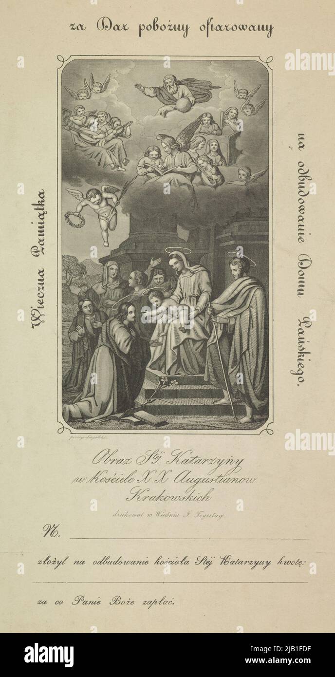 Wszyscy Święci w MNK Unknown, Leopolski, Wilhelm (1828 1892), Venesta, Andrzej (fl. 1659 1675), Pontius, Paulus (1603 1658), Dyck, Anton Van (1599 1641), Feyrtag, J. (stampa) Foto Stock