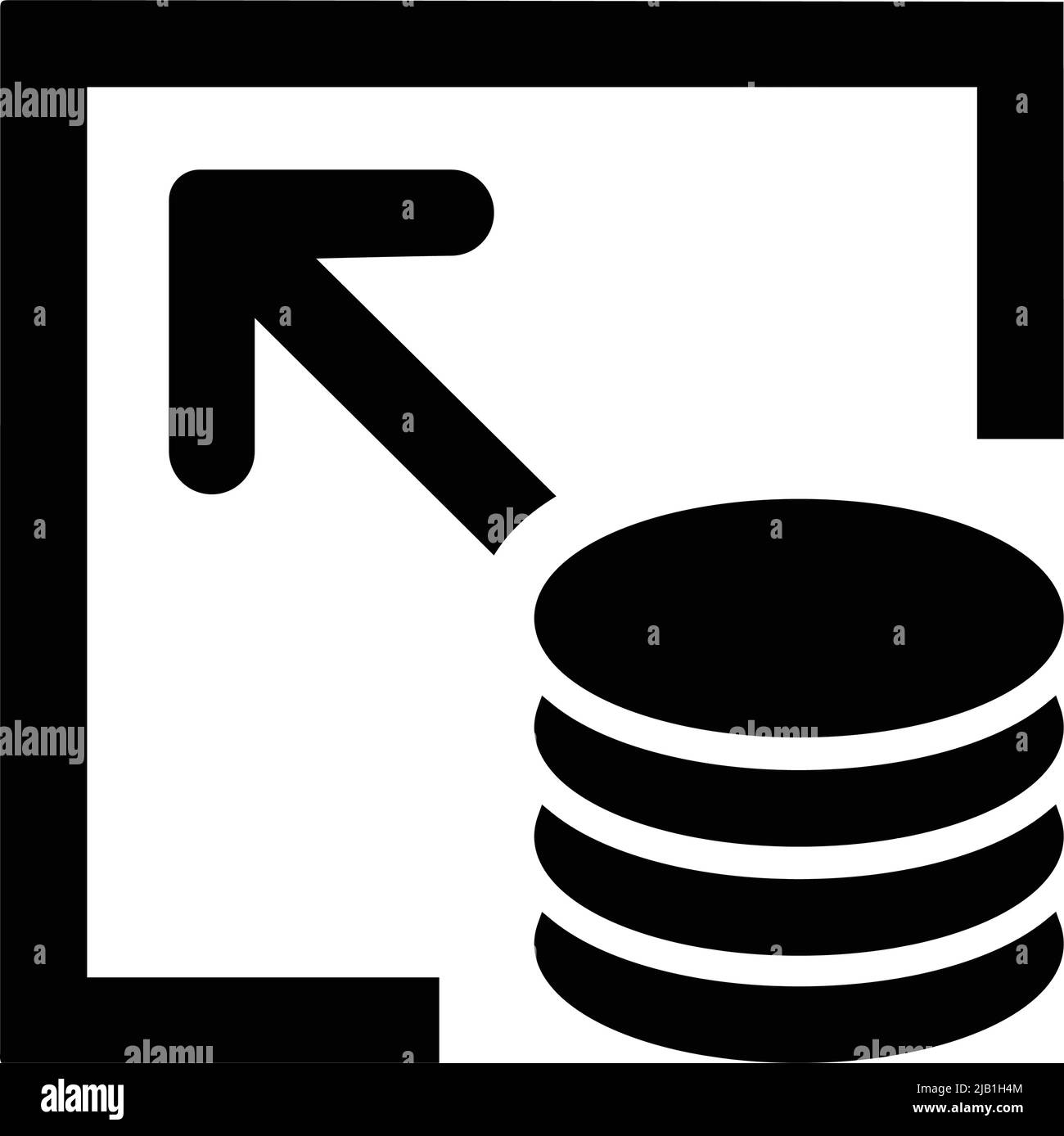 CDN, icona di memorizzazione. EPS vettoriale modificabile. Progettazione meticolosa e vettore semplice ben organizzato. Illustrazione Vettoriale
