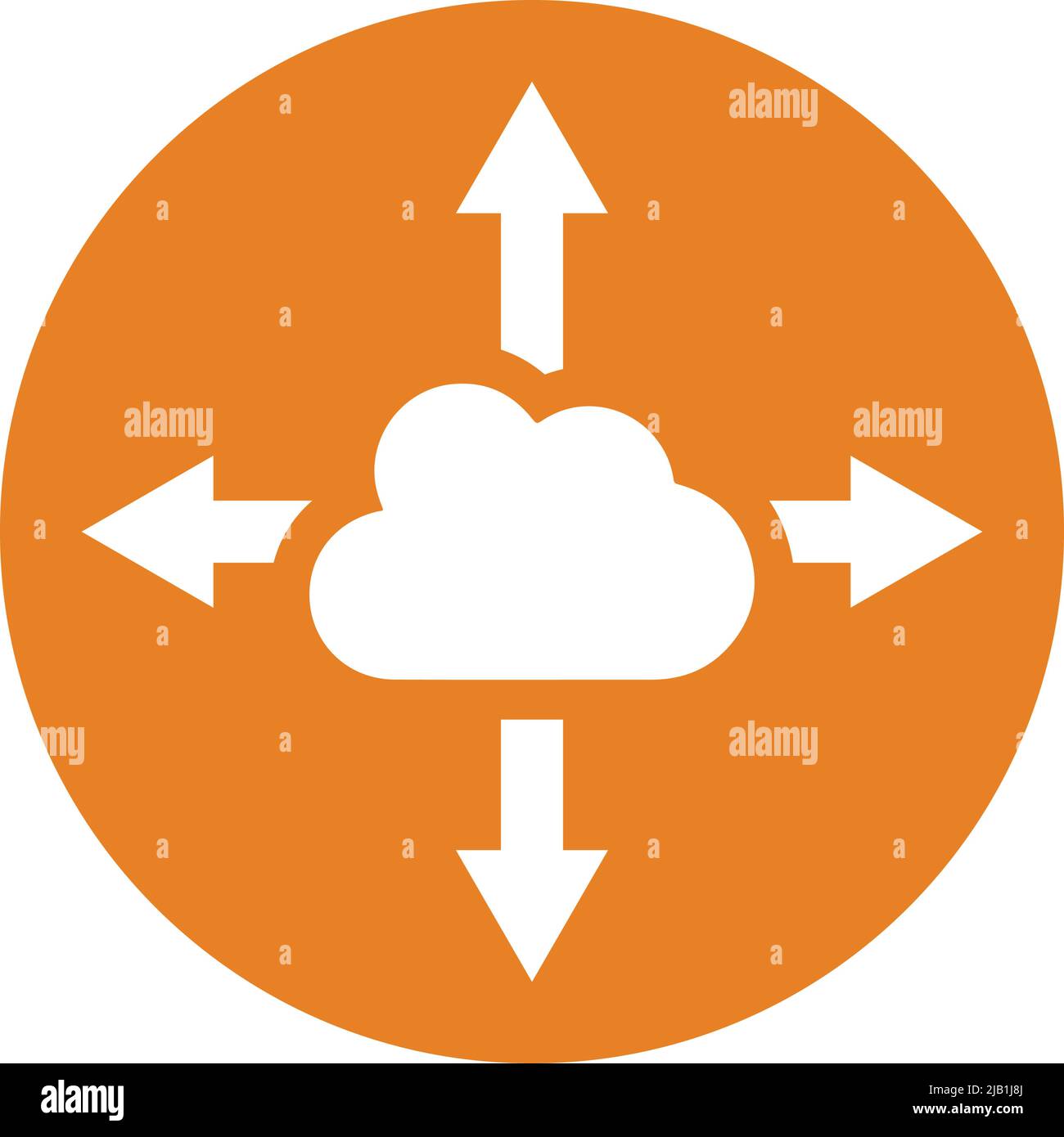 Icona cloud, condivisione, traffico. EPS vettoriale modificabile. Progettazione meticolosa e vettore semplice ben organizzato. Illustrazione Vettoriale