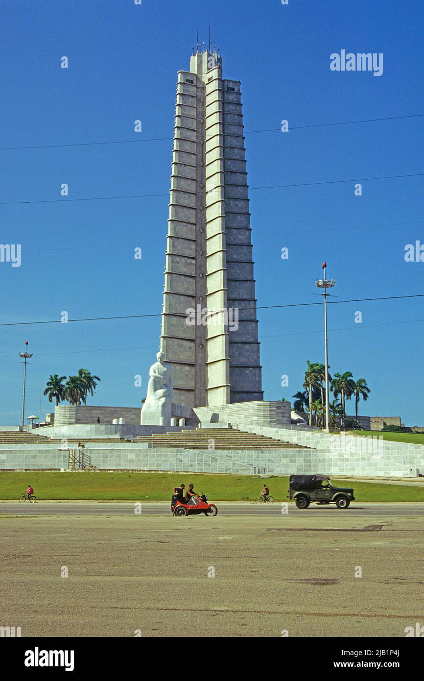 José Martí (José Martí Memorial), Plaza de la Revolución, Avenida Paseo, Avana, Cuba, Caraibi Foto Stock