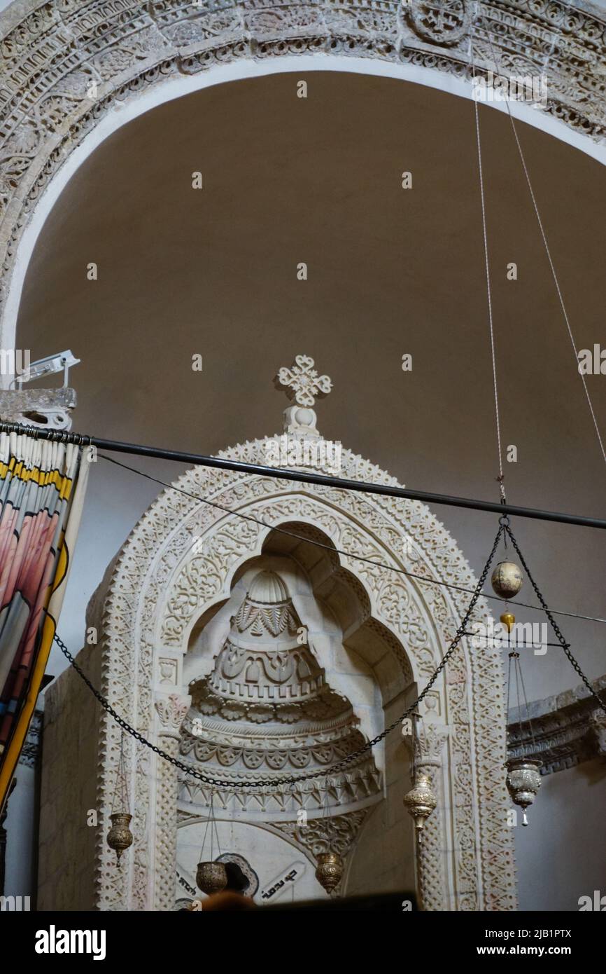 Artuklu, Mardin / Turchia 9 maggio 2022. Monastero di Deyrulzafaran e patriarcato siriaco ortodosso (Deyrul Zafaran Manastiri) a Mardin. Foto Stock