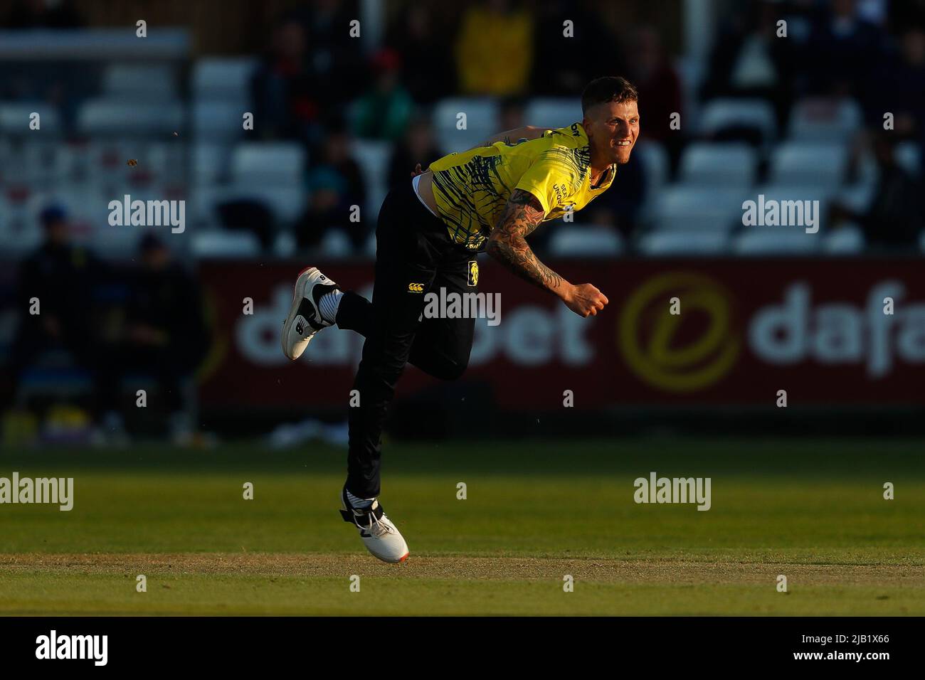 CHESTER LE STREET, REGNO UNITO. GIUGNO 1st durante la partita Charlotte Edwards Cup tra i Northern Diamonds e Loughborough Lightning al Seat Unique Riverside, Chester le Street mercoledì 1st giugno 2022. (Credit: Will Matthews | MI News) Credit: MI News & Sport /Alamy Live News Foto Stock