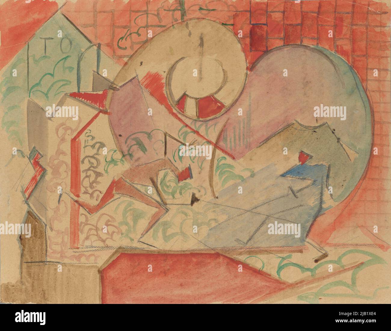 Disegno per scherma (duello) II disegno biadesivo Whistek, Leon (1884 1944) Foto Stock