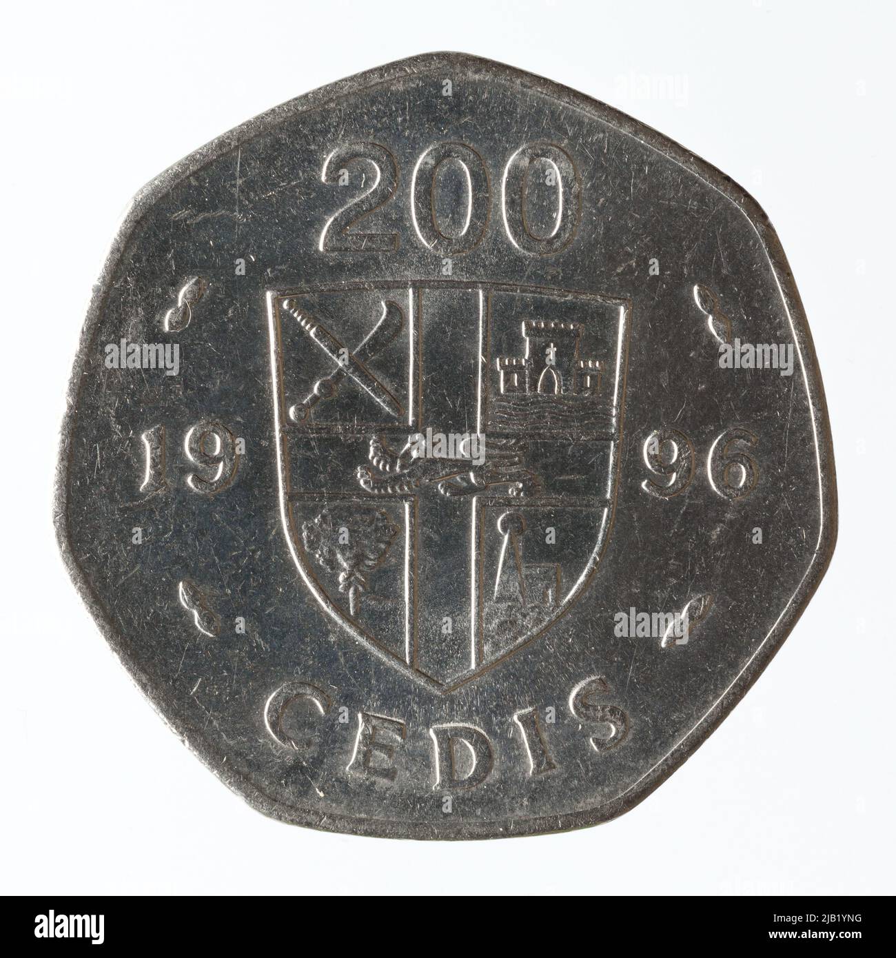 Ghana (repubblica), 200 ha ceduto, 1996 Mint. Canadese reale Foto Stock