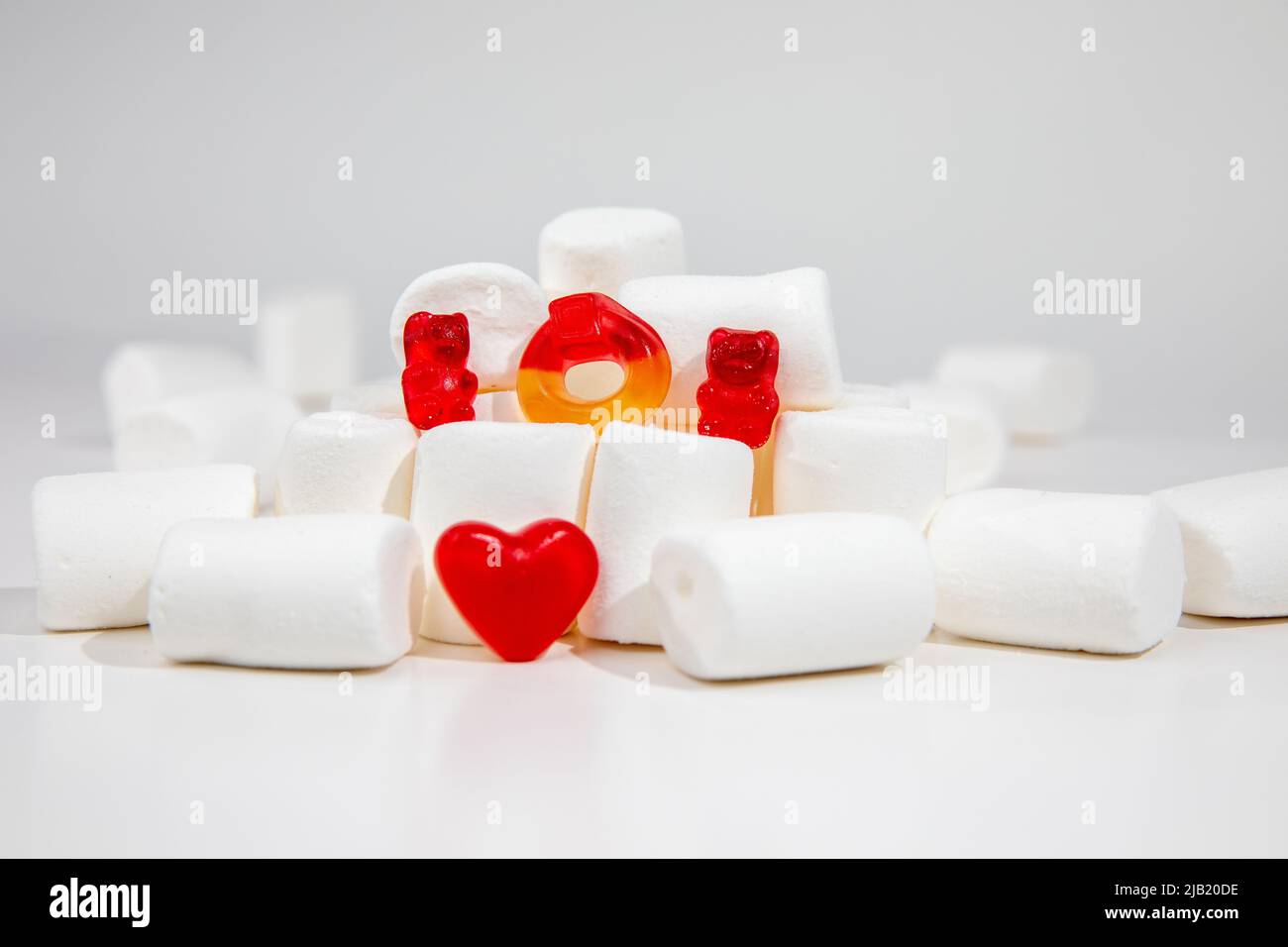 Concetto - matrimonio - Amore - cuore Rosso - San Valentino Foto Stock