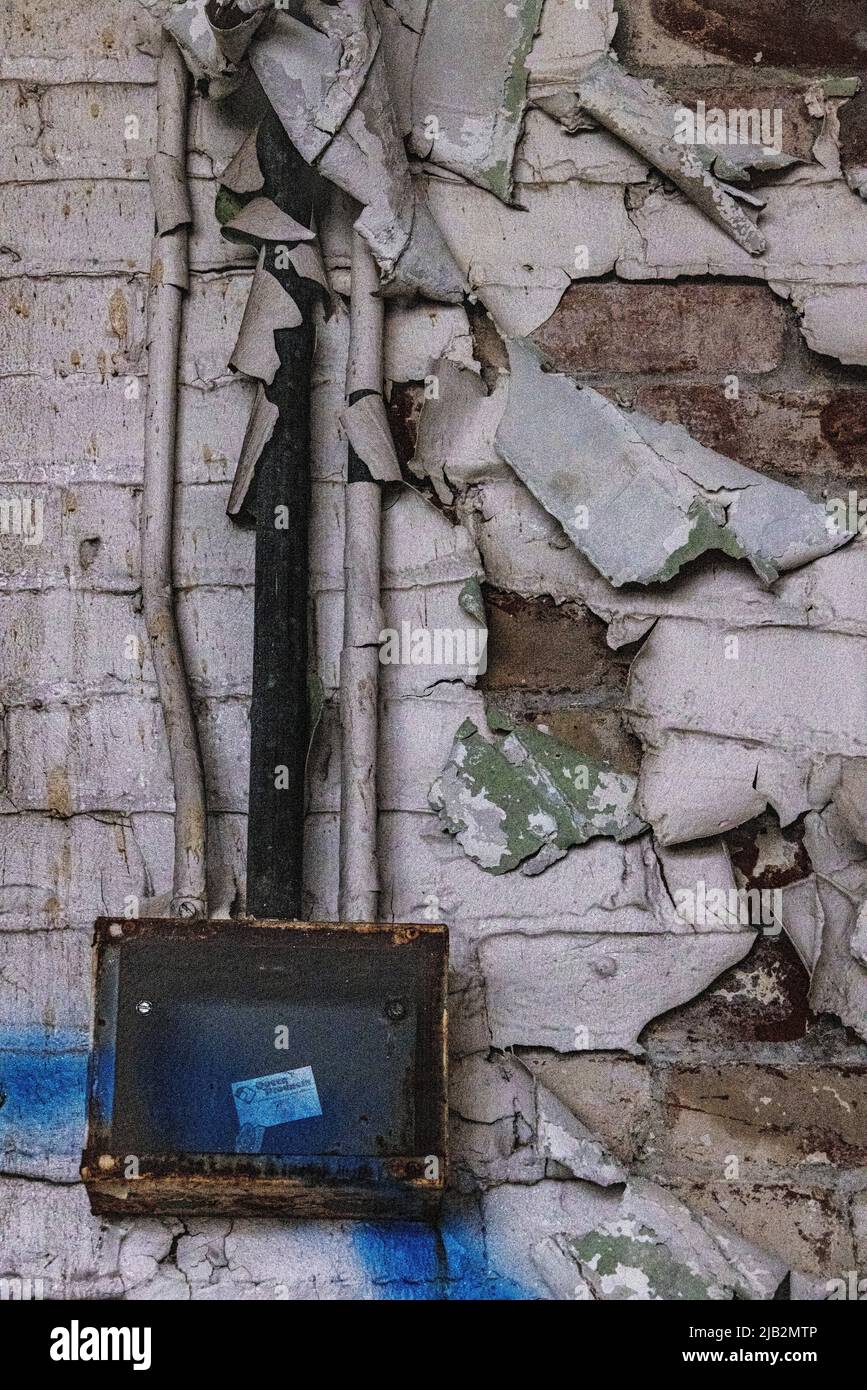 Abbandonata ex sede Centrale Mondiale della American Motors, Plymouth Road Office Center (PROC), Detroit, Michigan, USA Foto Stock