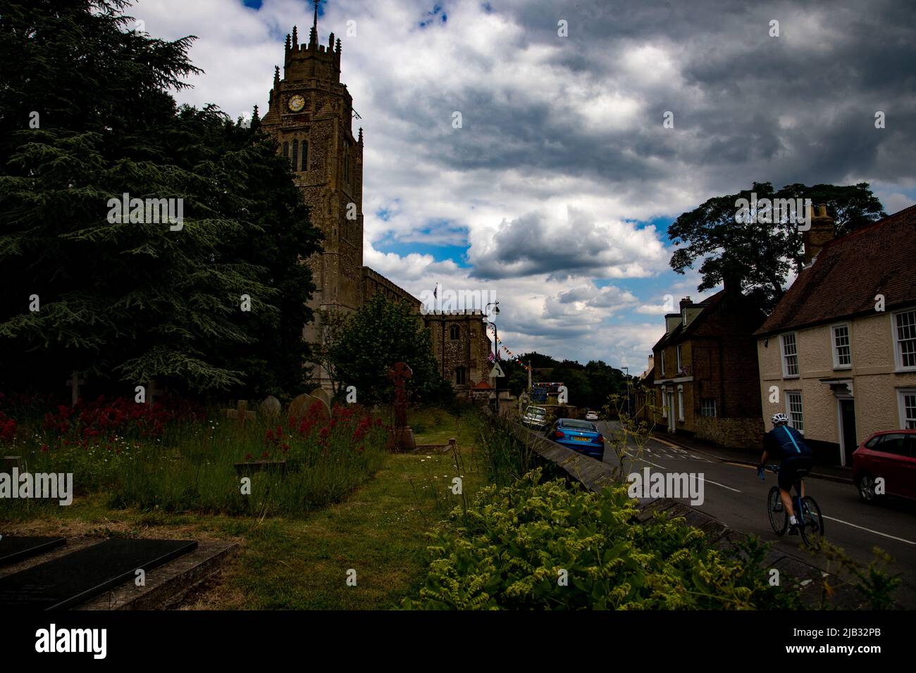Sutton, Cambridgeshire durante il Giubileo del platino Foto Stock