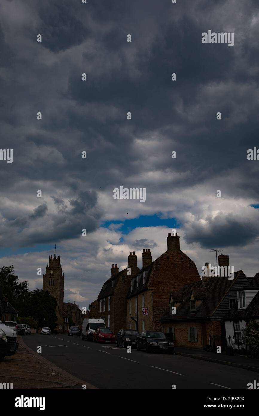 Sutton, Cambridgeshire durante il Giubileo del platino Foto Stock