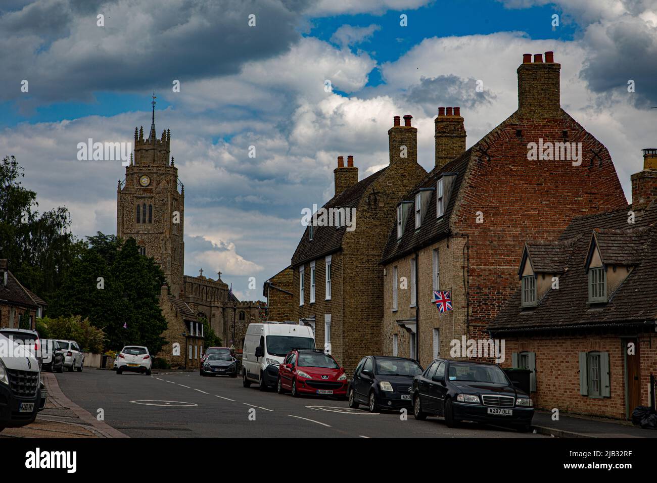 Sutton, Cambridgeshire durante il Giubileo del platino Foto Stock