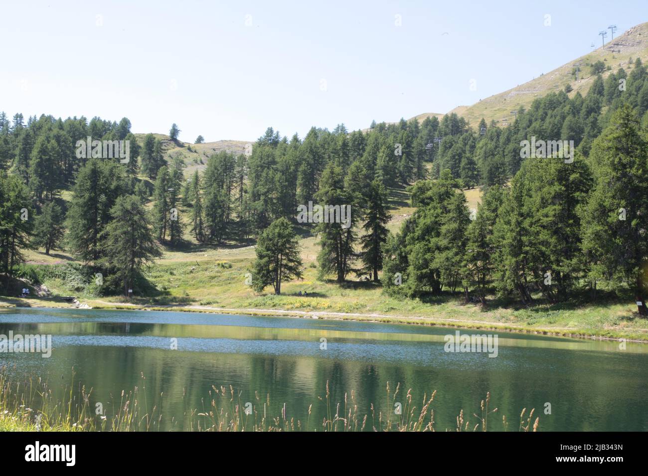 Lac de Peyrol, Vars Sainte-Marie, Hautes-Alpes, Francia Foto Stock