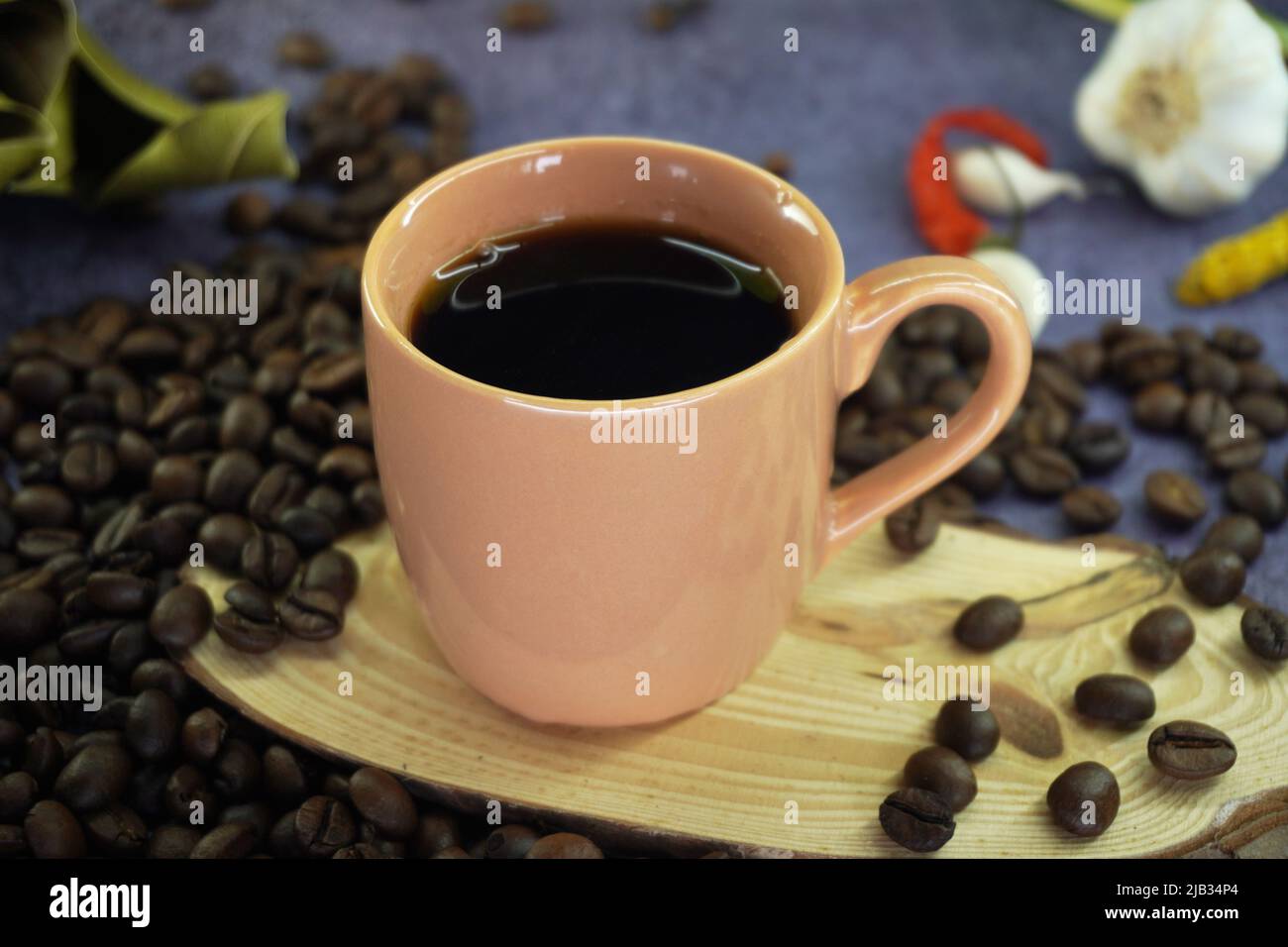 Nero caffè e fagioli Stock foto Foto Stock