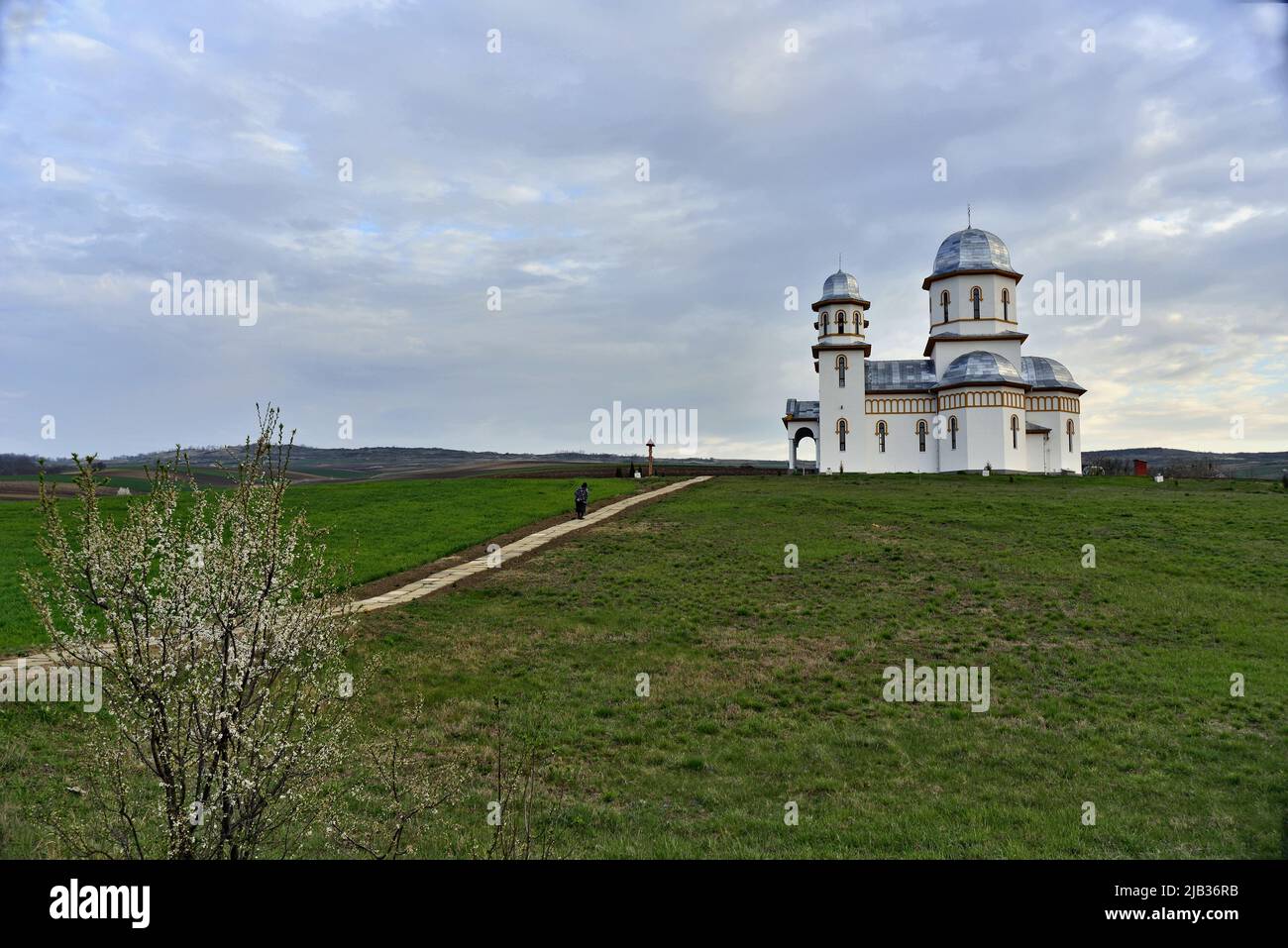 Chiesa ortodossa sulla collina Foto Stock