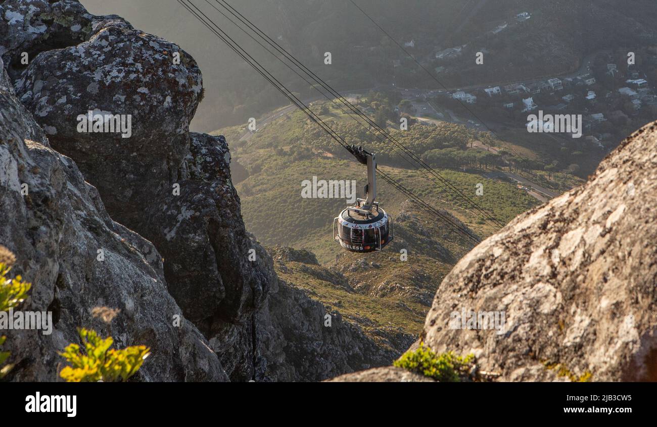 La Cabinovia di Table Mountain Foto Stock