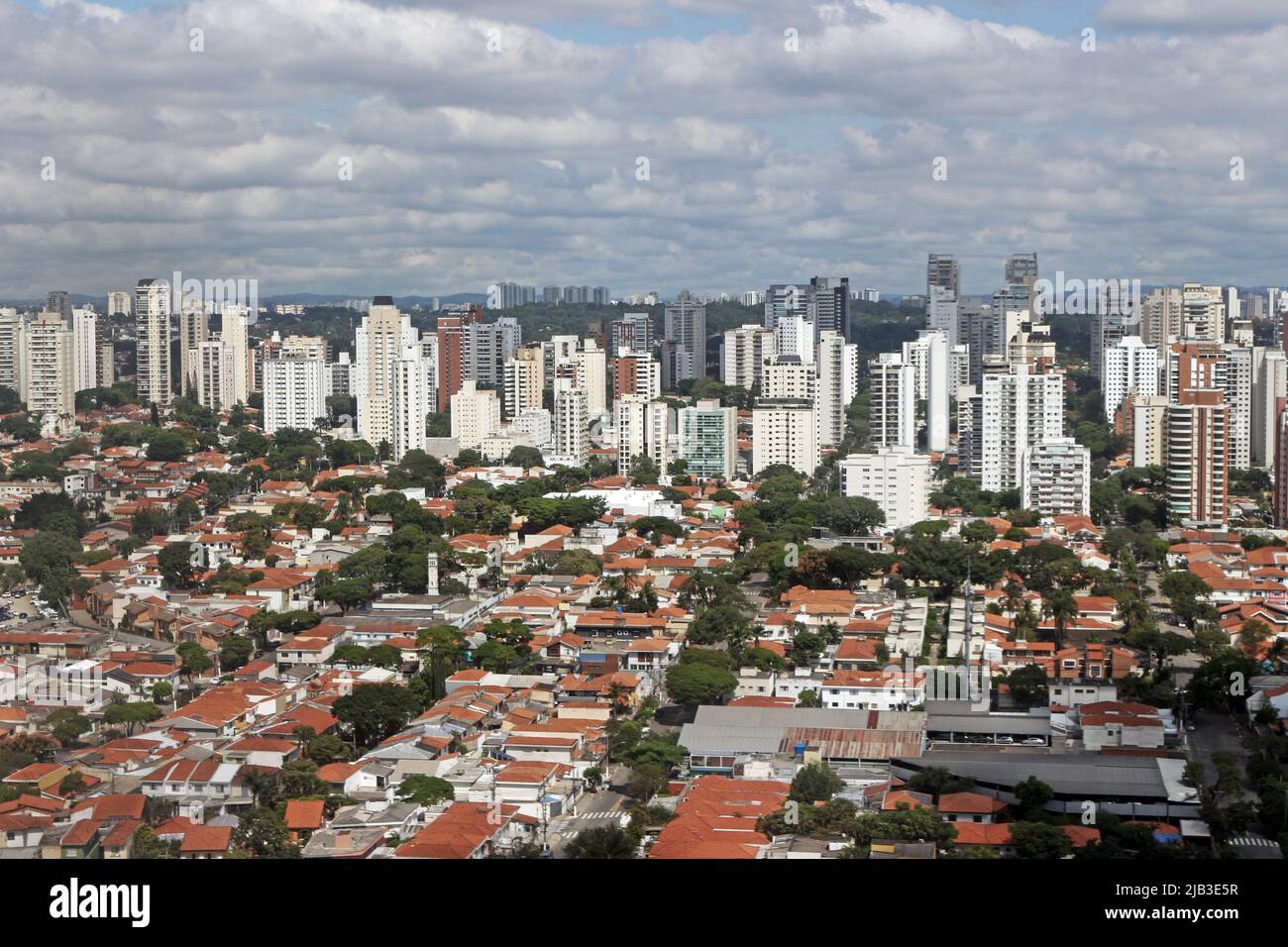 Viste aeree dei centri urbani, San Paolo - Brasile Foto Stock