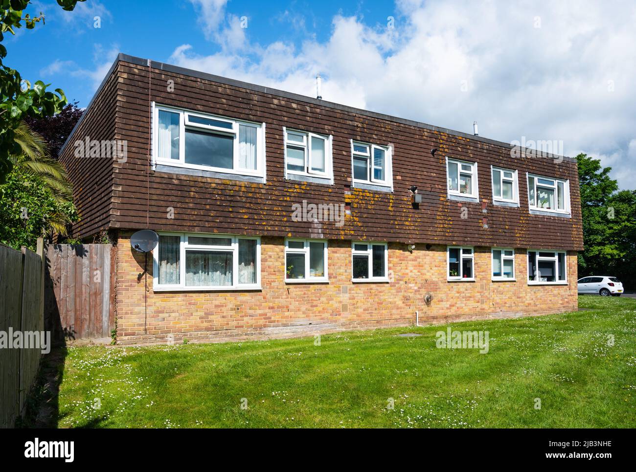 Age Exclusive Housing (appartamenti) gestiti da Places for People Homes per oltre 60s presso The Meadows, St Marys Drive, East Preston, West Sussex, Inghilterra, REGNO UNITO. Foto Stock