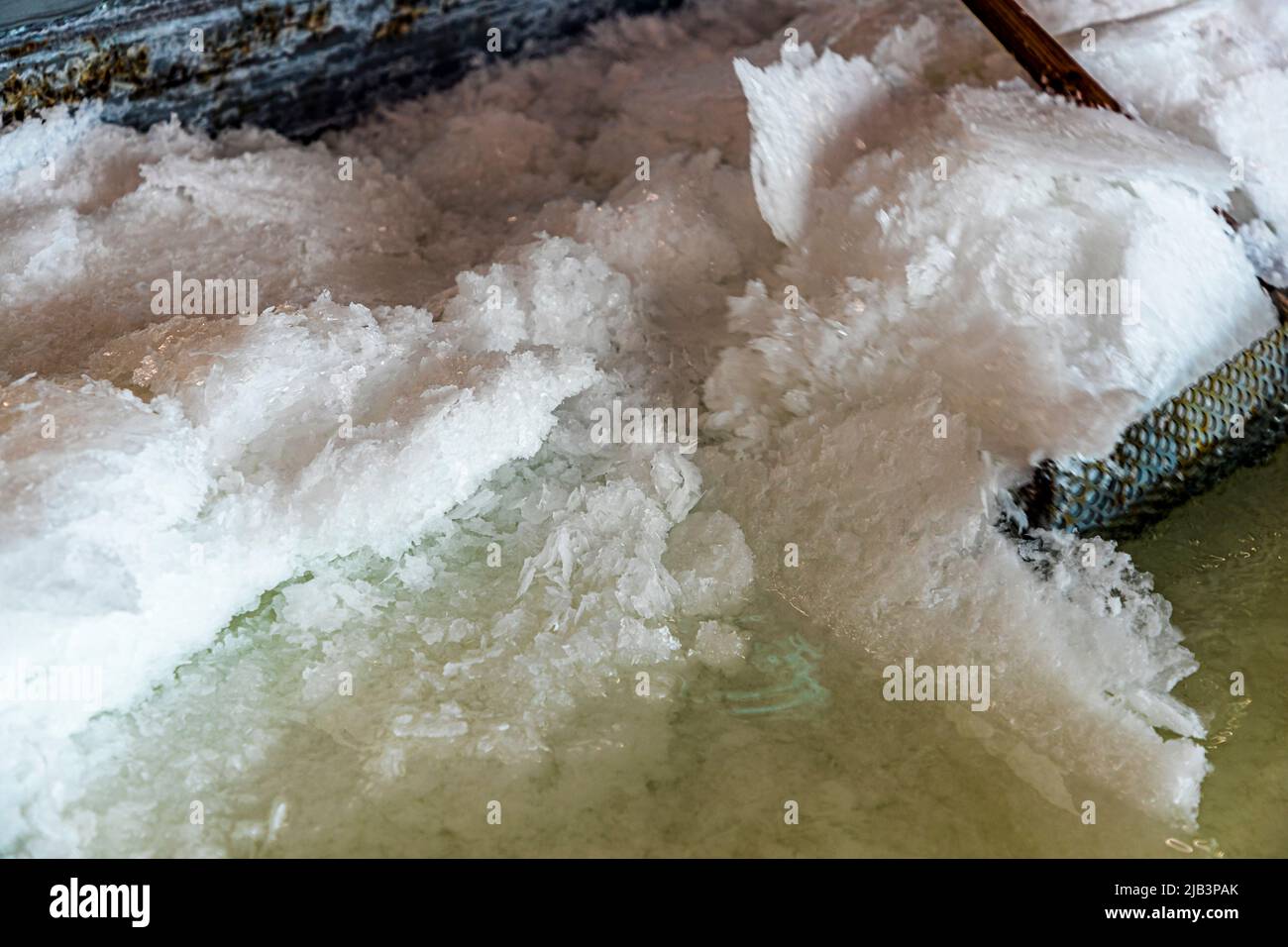 Norður stabilimento di Saline Flakes del Mare Artico a Strandabyggð, Islanda Foto Stock