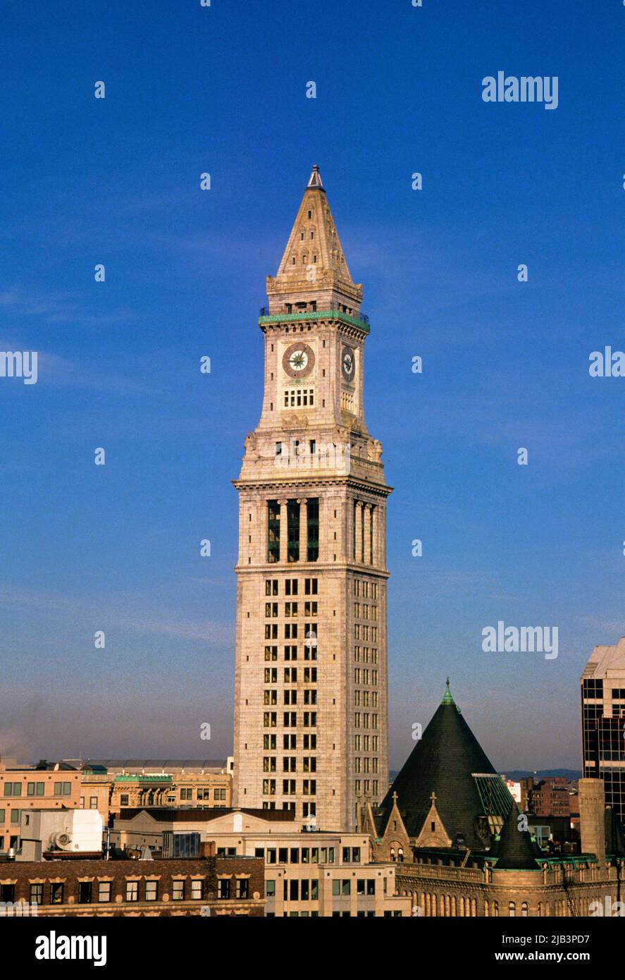 US Custom House Tower Boston Massachusetts, USA Foto Stock