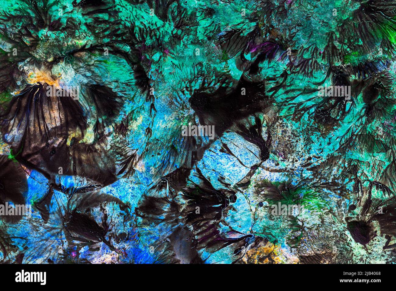 Astrazione contemporanea, arte in stile fantasy, background moderno Foto Stock