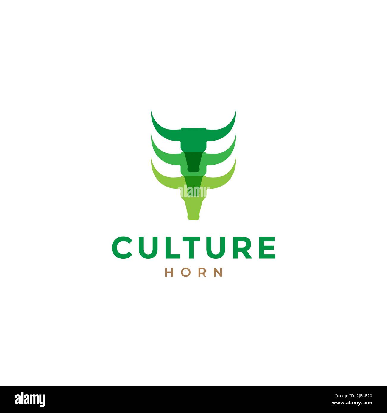 bufallo cranio cultura indonesiana logo design vettore grafico simbolo icona illustrazione idea creativa Illustrazione Vettoriale