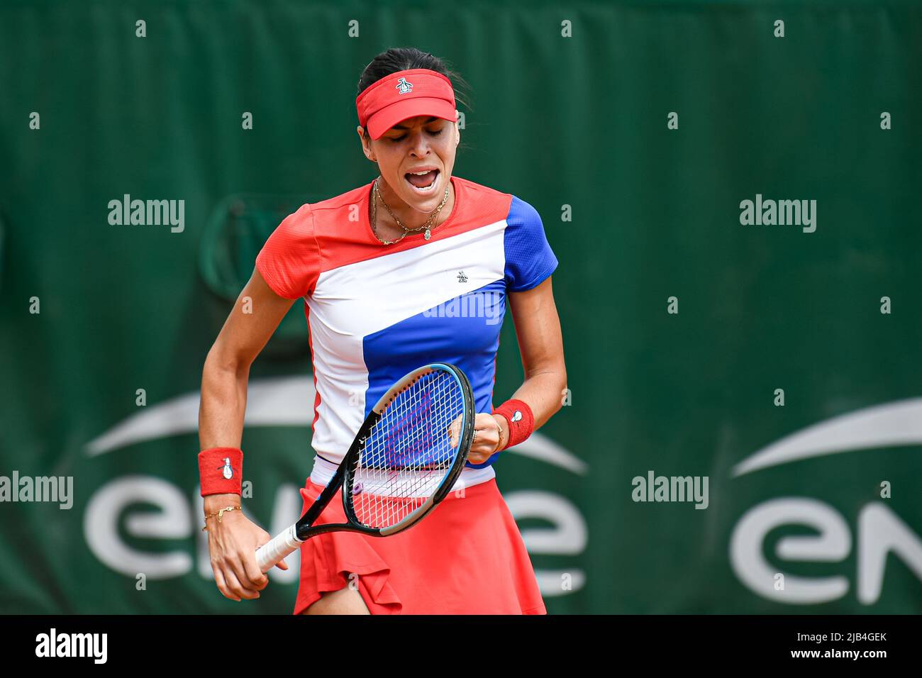 Ajla Tomljanovic of Australia durante l'Open di Francia, torneo di tennis Grand Slam il 25 maggio 2022 allo stadio Roland-Garros di Parigi, Francia - Foto Victor Joly / DPPI Foto Stock