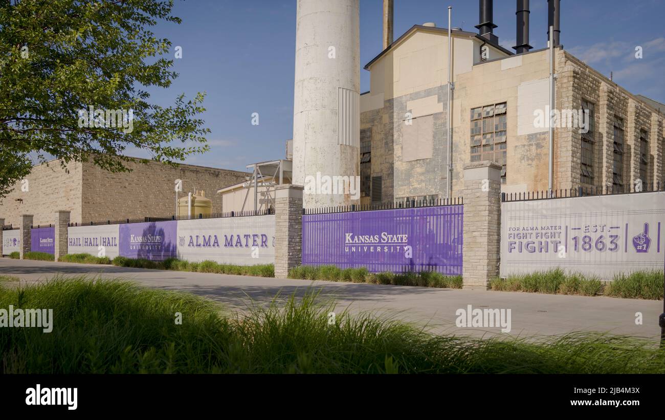 Manhattan, KS - 21 maggio 2022: Campus universitario della Kansas state University Wildcats Foto Stock