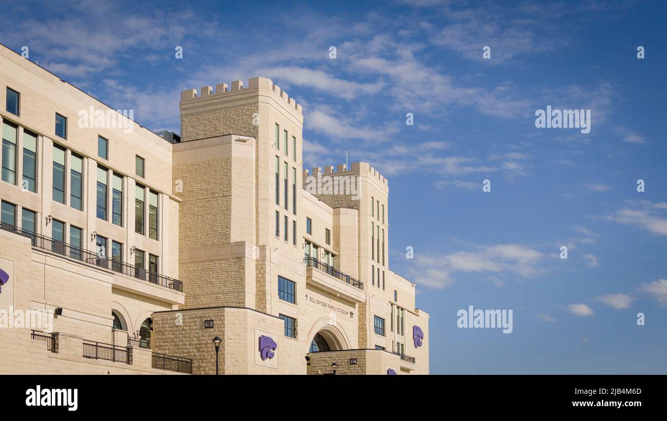 Manhattan, KS - 21 maggio 2022: Campus universitario della Kansas state University Wildcats Foto Stock