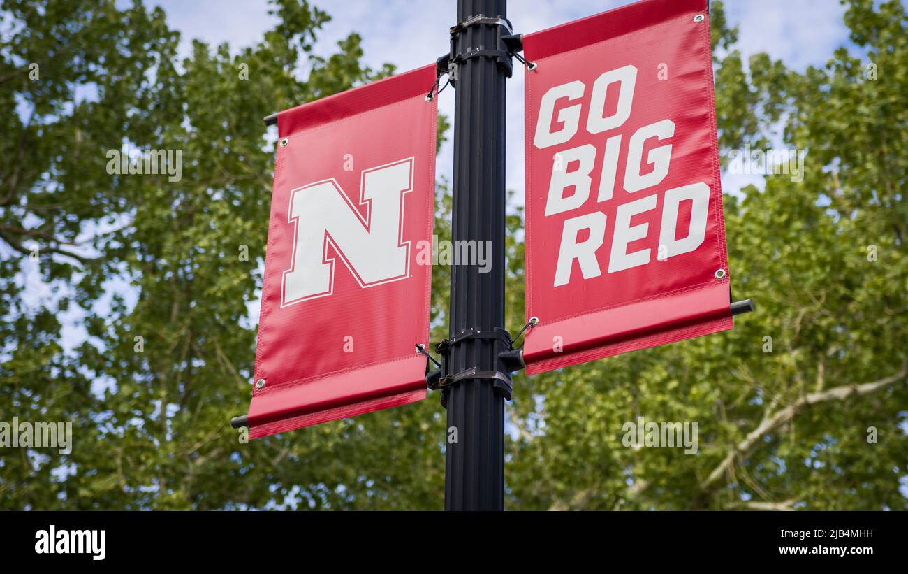 Lincoln, NE - 22 maggio 2022: Campus universitario della Cornhuskers dell'Università del Nebraska Foto Stock