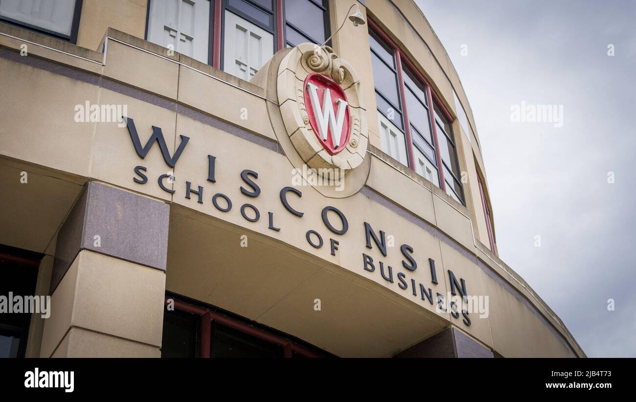 Madison, WISCONSIN - 24 maggio 2022: Campus universitario della University of Wisconsin Foto Stock