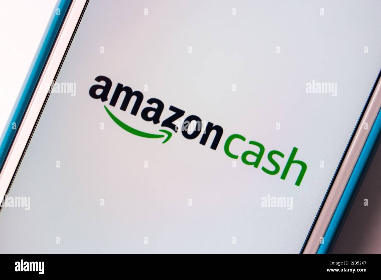 Kumamoto / GIAPPONE - Ott 12 2020 : primo piano logo di Amazon Cash (negli Stati Uniti e in Canada, Top us nel Regno Unito) su iPhone. Il servizio che consente agli acquirenti Amazon Foto Stock
