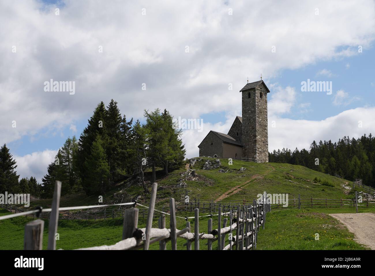 Chiesa di San Vigilio Vigiljoch Alto Adige Foto Stock