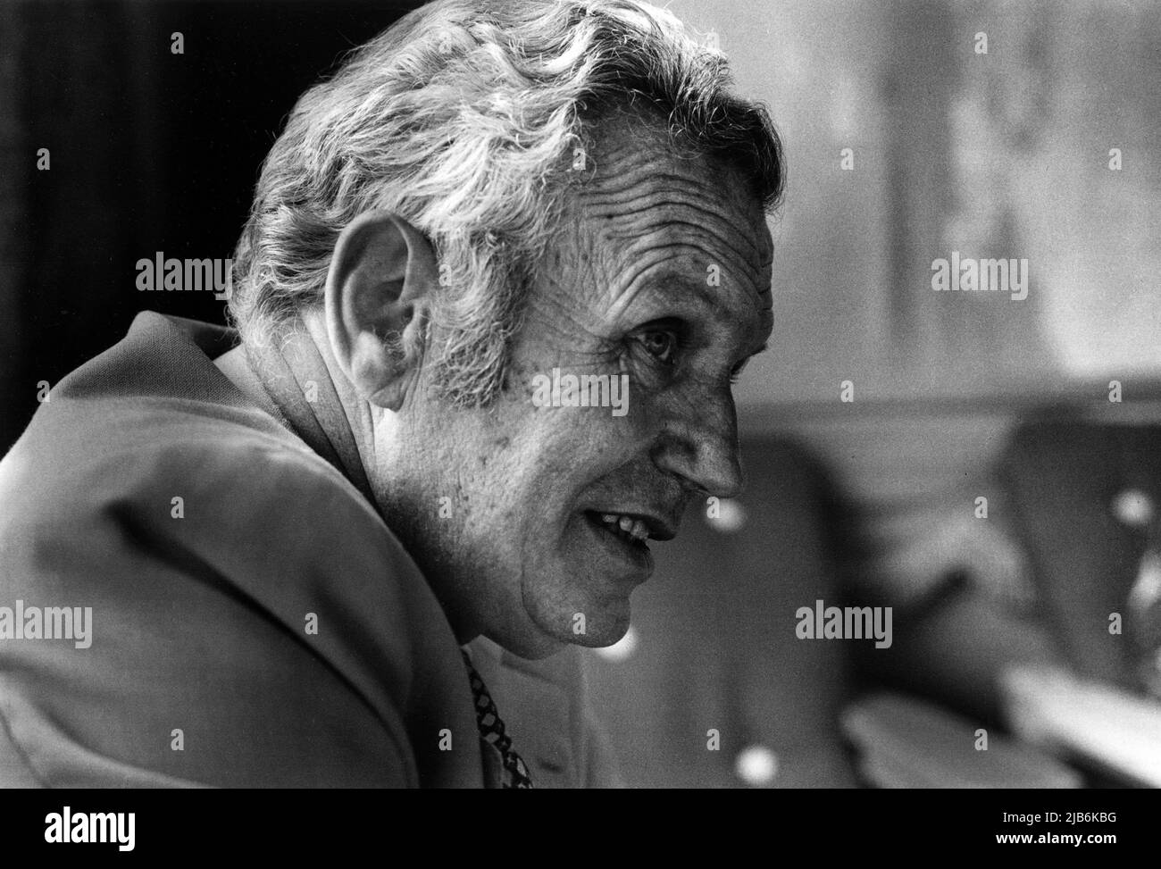 Portrait du psichiatre Charles Durand it 1975.©Michele Brabo/Opale.photo Foto Stock