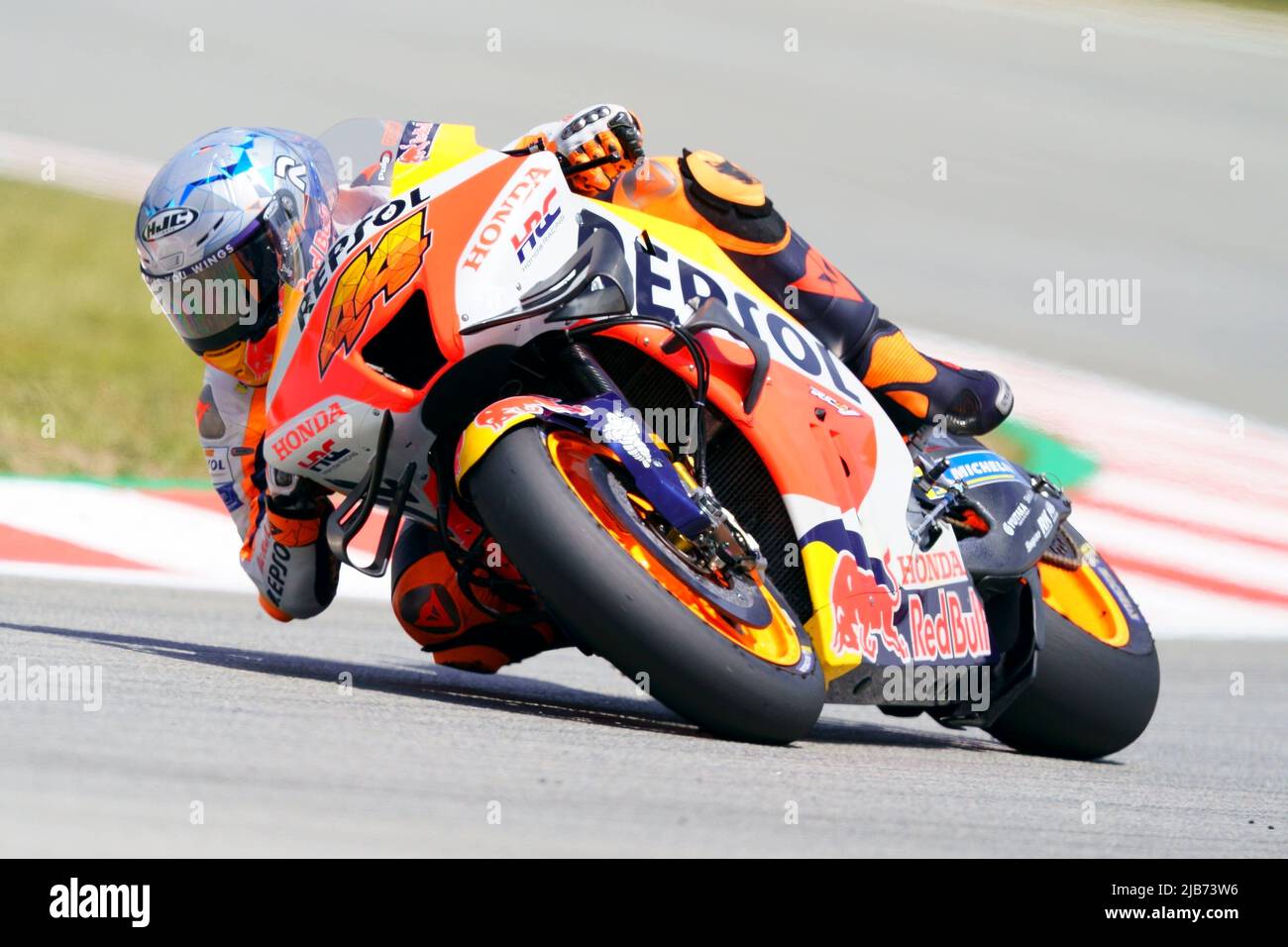 2022 Giu 6th. Gran premi Monster Energy de Catalunya, MotoGP, venerdì libero parcheggio: Pol Espargaro (ESP), Repsol Honda Team Foto Stock