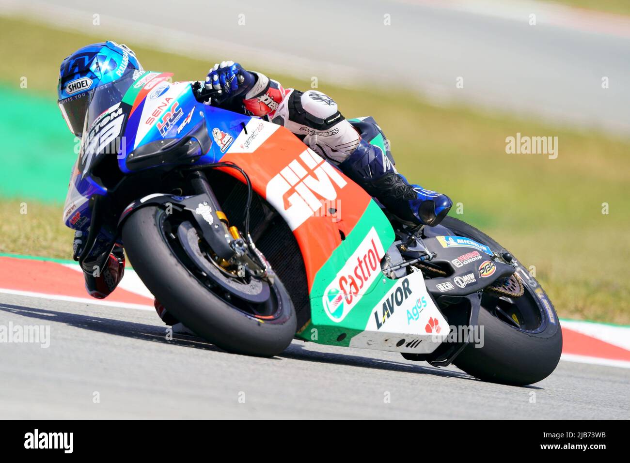 2022 Giu 6th. Gran premi Monster Energy de Catalunya, MotoGP, venerdì gratuito parctice: Alex Marquez (ESP), LCR Honda CASTROL Foto Stock