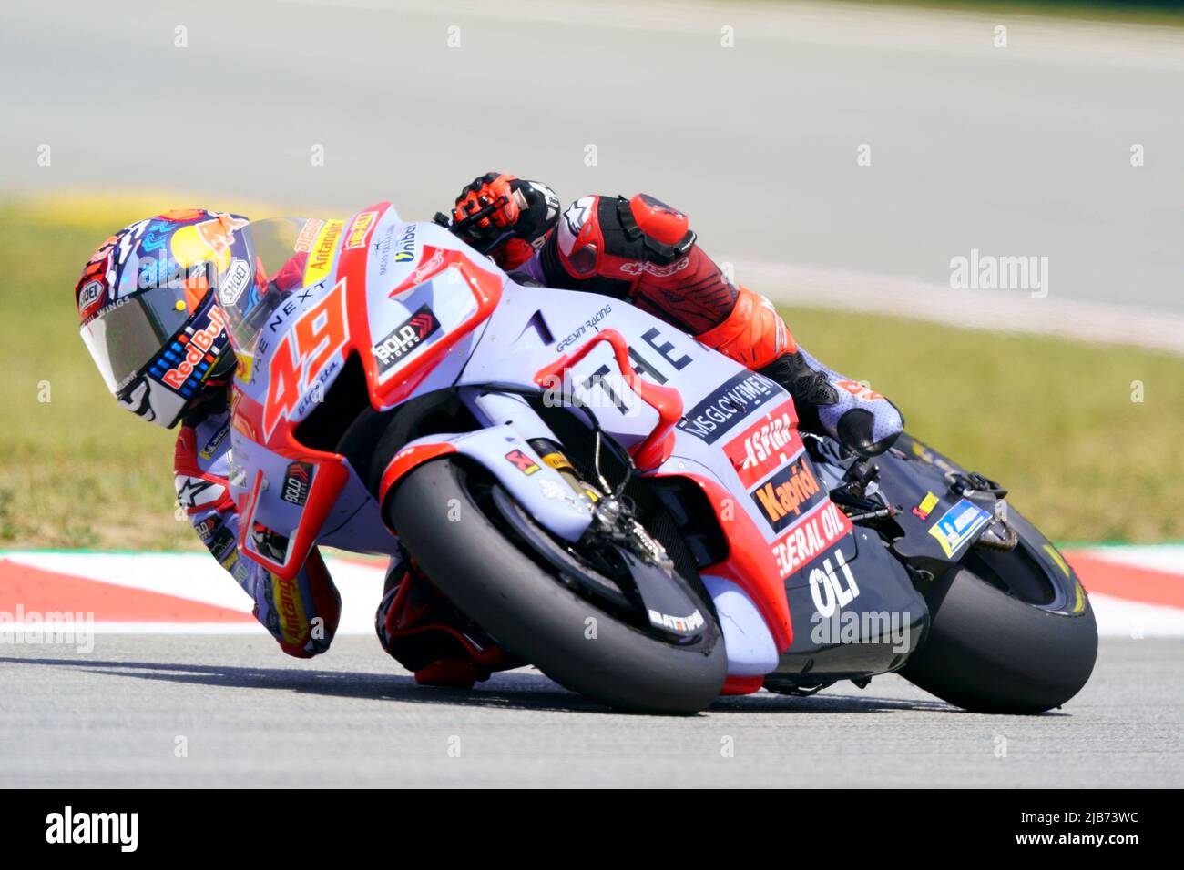 2022 Giu 6th. Gran premi Monster Energy de Catalunya, MotoGP, venerdì libero parctice: Fabio di Giannantonio (ITA), Gresini Racing MotoGP Foto Stock