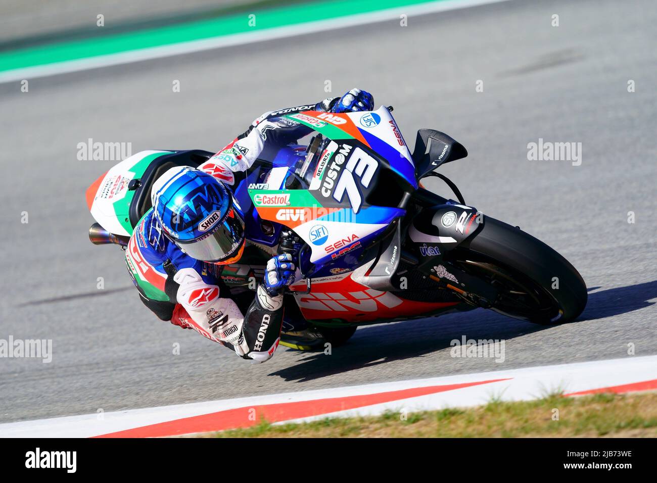 2022 Giu 6th. Gran premi Monster Energy de Catalunya, MotoGP, venerdì gratuito parctice: Alex Marquez (ESP), LCR Honda CASTROL Foto Stock