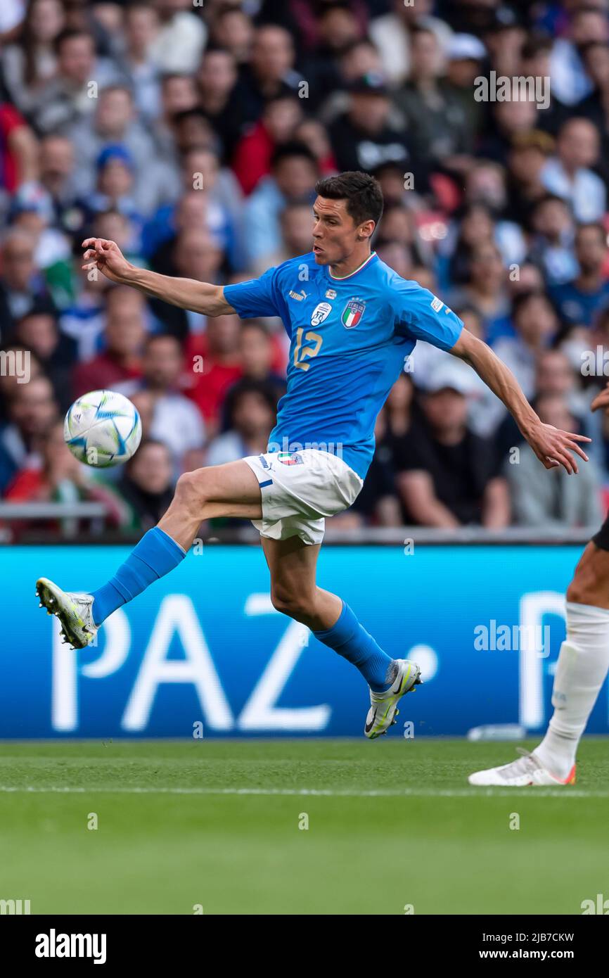 Matteo Pessina (Italia) durante la partita UEFA Champions League 0-3 Argentina al Wembley Stadium il 1 giugno 2022 a Londra, Inghilterra. Credit: Maurizio Borsari/AFLO/Alamy Live News Foto Stock